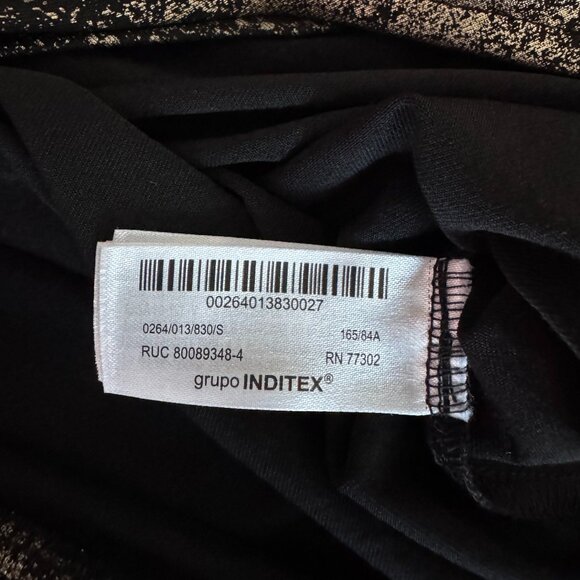 ZARA Metallic High Neck Bodysuit – Gold/Black – Size S – New - Picture 9 of 10